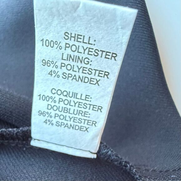 NWT Ramy Brook Quinn Pleated Deep V-neck Satin Gown in black. Size 10 - Picture 14 of 14